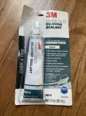 Mmm-08019 3m Marine New Grade Mildew Resistant Silicone 08019 3 Oz Clear Seals Waterproofs