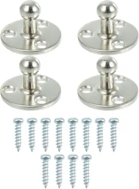 Aopro2207130425 A Absopro Car Gas Spring Mounting Bracket 10mm Ball Stud End Silver Tone