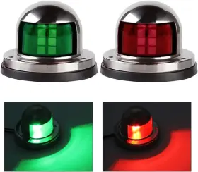 Ace-01 Acelane One Pair Led Navigation Lights Red And Green Marine