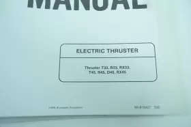 90-816427 Aftermarket 1990 Electric Thruster Service Manual #2