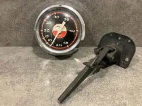 4787 Airguide Vintage Boat 45 Mph Speedometer With Water Pick Up Motor Feathercraft