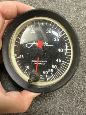 A-10543-000 Airguide Jeweled Contralog Speedometer Ski Machine Water Skiing 60 Mph Gauge #2