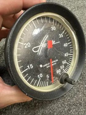 A-10543-000 Airguide Jeweled Contralog Speedometer Ski Machine Water Skiing 60 Mph Gauge #3