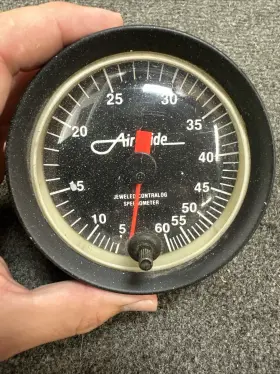A-10543-000 Airguide Jeweled Contralog Speedometer Ski Machine Water Skiing 60 Mph Gauge