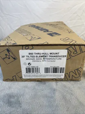 010-10982-20 Airmar B60 Thru-hull Mount 20 Tilted Element Transducer Bronze 600w With Temp 8pin Con