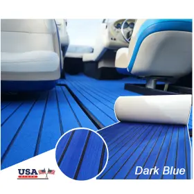 Alq-1 Alianqiu 849073509580 Faux Teak Eva Foam Marine Flooring Boat Decking Replacement For Carpet Blue