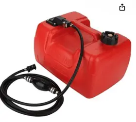 2202196 Alonegear 12l Portable Boat Fuel Tank 3 Gallon For Yamaha Outboard Gas With Connector
