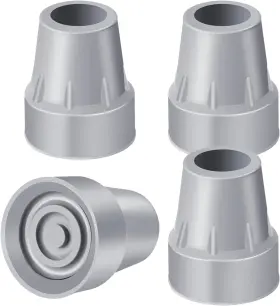 Grey-4 Anckne 7/8-4pcs Crutch Tips 7/8 Inch Upgrade Heavy Duty Rubber Accessories Pcs