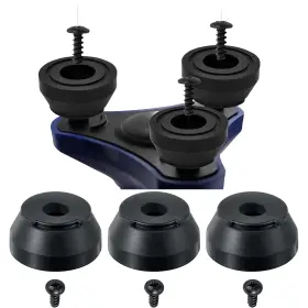 Anckne 748327993802 Replacement Screw-in Rubber Cane Tips Feet Suitable For Hurrycane Black