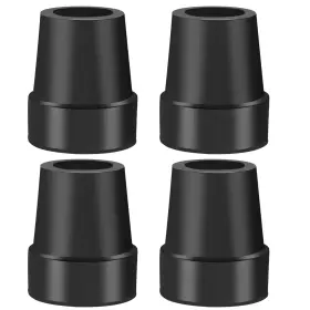Anckne 748327995097 Cane Tips 1 Inch Upgrade Heavy Duty Rubber Walker Accessories Black- 4 Pcs