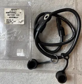 189246 Ancor Marine Battery Cable Assembly 2 Awg Wire 3/8 Stud Black 48 Inch With End Caps 189246 Ancor Marine Battery Cable Assembly 2 Awg Wire 3/8 Stud Black 48 Inch With End Caps