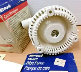 4105-4 Attwood Vintage Mini King 500 Gph Bilge Water Pump #3