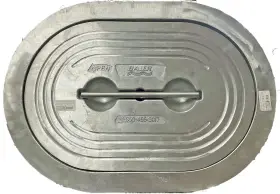 Bfhoth15x24 Baier Flush Mounted Deck Hatch 15 X 24 With Aluminum Ring