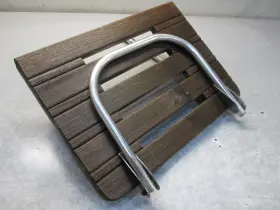 5811 Bayliner Marine Boat Teak Wood Swim Platform 20.75 Inch X 15.5 And 1 Step Ladder