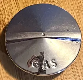 91049 Bayliner Chrome Metal Marine Boat Gas Cap Only Boats Onboard Gasoline Good Cond
