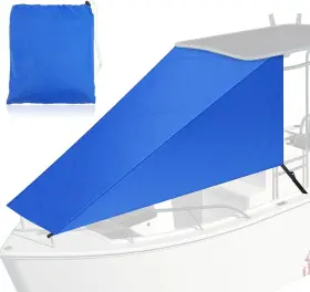 240611 Bbto 9ft X 10ft T-top Bow Shade For Boat Cover Uv 9&apos 10&apos Navy Blue