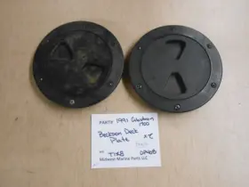 Dp40b Beckson 4 Inch Deck Plate 2 Black Plastic Screw Off Cap A Glastron 1700 T128