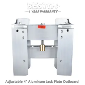 Jpl4400 Besto-plus New Adjustable 4 Inch Aluminum Jack Plate Outboard Replace Fit For Boat