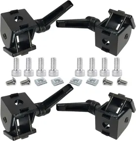 Tl-20hd-k Blccloy 4 Sets Black 2020 Aluminum Extrusion Pivot Hinge 4pcs With Handle