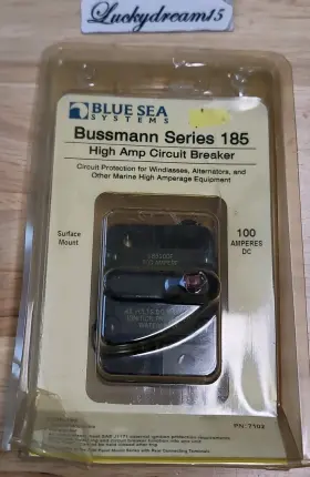 Blue Sea Systems 185100f New 7102 185 Series High Amp Circuit Breaker