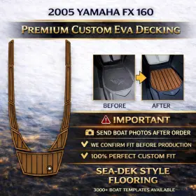 Sdm-yfx160-2005-eva-deck Boat Flooring / Deck Mat 2005 Yamaha Fx 160 Floor Eva Decking Seadek Style Marine Kit