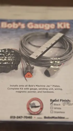 110-300001 Bobs Machine Shop Gauge Kit With Sending Unit Wiring Magnetic