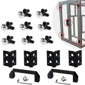 Boeray 667797545765 2 Sets 2020 Aluminum Extrusion Profile Slot 6mm Door Handle And Frame 20s