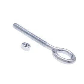 Jeb6 Brand Crimp Supply Eye Bolt 10-24 X 2 Blt &nt St-zn Jar 100