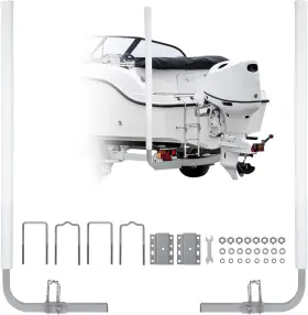 Qywj0vdwscg9ghrwusbxxagkidw Brand Gaomon 2pcs Boat Trailer Guide 60 Inch Adjustable Design White