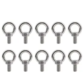 Stbr-diaosuo-m4 Brand Sutemribor M4 Thread Machinery Shoulder Lifting Ring Eye Bolt 304 10 Pieces