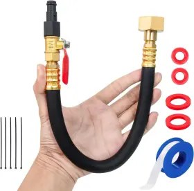 Breezliy 764256268910 Flush Hose Fitting Kit For Yamaha Pwc Jet Boat Kit-black Black