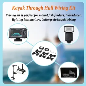 Buqp-2187 Bu-auto Through Hull Wiring Kit For Boat Kayaks Hobie Thru-hull Pair Ems-1001 #2