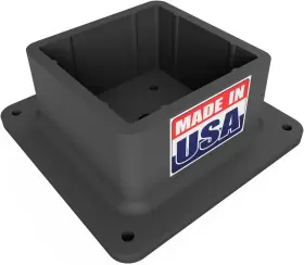 42022 Bullke Usa-made 4x4 Post Base Bracket Anchor - Never Actual 3.5x3.5 Inches Black