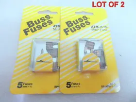 Atm-7 Bussmann Bp/atm-7 A10p Fuses 5-pack Lot Of 2 Oem New Factory Boat Parts