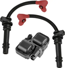 Wi109 Caltric Ic403 Wi106 Wi109/4 Spark Plug Wires With Ignition Coil Compatible Polaris Rzr Xp 4