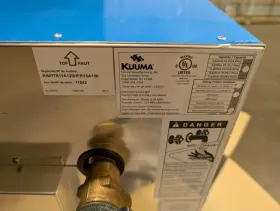 11842 Camco Kuuma Marine Water Heater 11 Gallon Rear Heat Exchanger 120v Aluminum Case #2