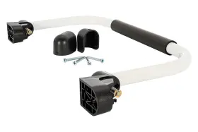 42198 Camco - 18.0 Inch L White Aluminum Short Folding Grab Handle #2