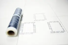 6306 Carcarez 781903402893 Clear Adhesive Car Carpet Protector Film Roll Sticky 600 Ft