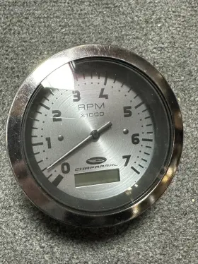 63196 Chaparral Boat 7k Rpm Tachometer Gauge New Old Stock Hours 3 1/4 In Nos