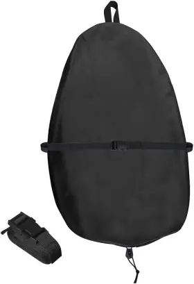 Chuanke Yz-100 Kayak Cockpit Cover Uv60 420d Oxford Adjustable Canoe Medium Black