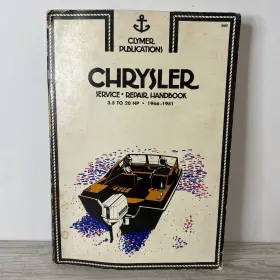 B655 Clymer Publications Chrysler Service Repair Handbook 3.5-20 Hp 1966-1981