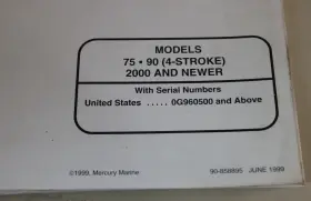 B710 Clymer Used Mercury/mariner Outboard Service Manual 75 90 4-stroke 2000 And Newer #2