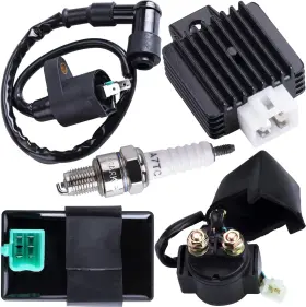 Cncmotok 788601479967 Ignition Coil 5-pin Cdi Box Solenoid 4-pin Relay Voltage Regulator Spark