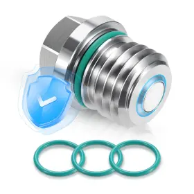 D-m12 Deefill Stainless Steel Magnetic Engine Oil Drain Plug Without -ring Compatible