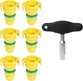 Dfl-3713 Deefill Oil Drain Plug 7 Pack Compatible With Ford F150 Mustang Bronco Edge Lincoln