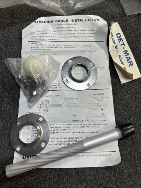 Det-4-100-1p Det-mar Universal Marine Steering System Splash Well Mounting Bracket Kit