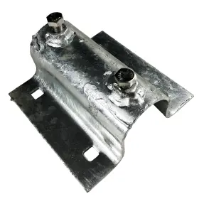 De86101f Dock Edge Side Leg Holder Galvanized 5-7/8 Inch X 5-1/4