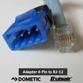 4163805 Dometic Adapter 4 Pin Socket To Rj12 Male Plug