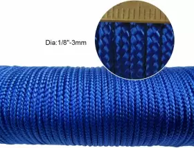 Sc003red Donhouse Sc003red/blue Nylon Rope 1/8 Inch 3mm Solid Braid High X 50 Feet 2 Red/blue #2