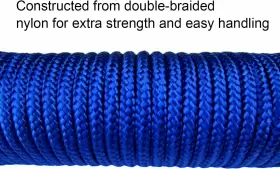 Sc003red Donhouse Sc003red/blue Nylon Rope 1/8 Inch 3mm Solid Braid High X 50 Feet 2 Red/blue #3